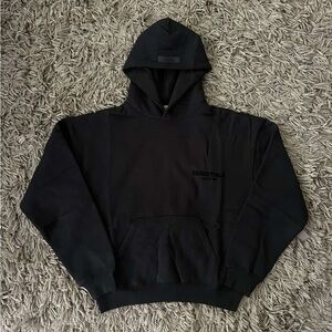 Fear of god essentials black hoodie